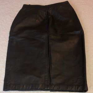 Leather skirt